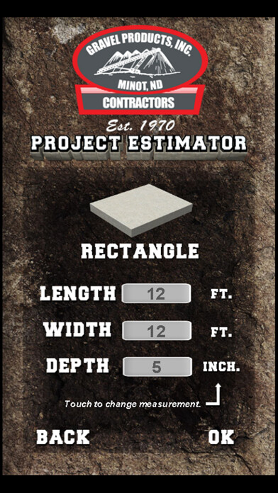 Emulate iPhone app Gravel Products Project Estimator using MyAndroid Emulate iPhone app Gravel Products Project Estimator using MyAndroid