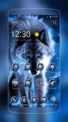 Emulate Android APK Gray Wolf Wallpaper Theme