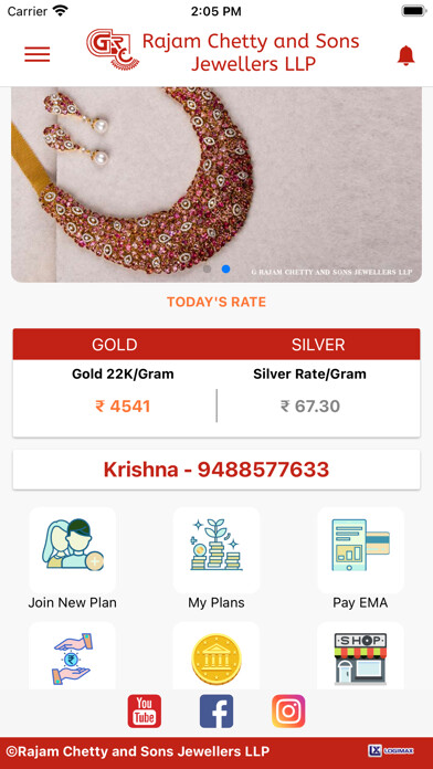Emulate iPhone app GRCJ-G Rajam Chetty Jewellers using MyAndroid Emulate iPhone app GRCJ-G Rajam Chetty Jewellers using MyAndroid