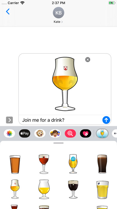Emulate iPhone app Great Beer Stickers using MyAndroid Emulate iPhone app Great Beer Stickers using MyAndroid
