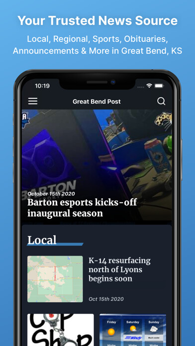 Emulate iPhone app Great Bend Post by Eagle using MyAndroid Emulate iPhone app Great Bend Post by Eagle using MyAndroid