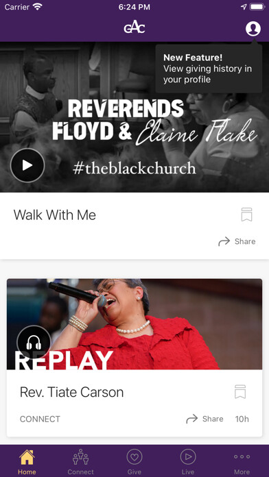 Emulate iPhone app Greater Allen Cathedral of NY using MyAndroid