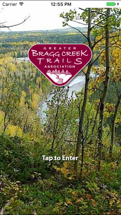 Emulate iPhone app Greater Bragg Cr Trails Assoc. using MyAndroid