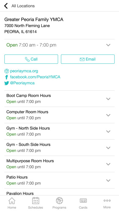 Emulate iPhone app Greater Peoria Family YMCA using MyAndroid Emulate iPhone app Greater Peoria Family YMCA using MyAndroid