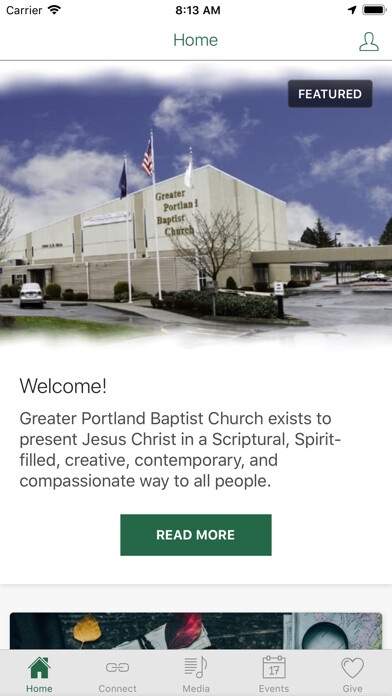 Emulate iPhone app Greater Portland Baptist using MyAndroid Emulate iPhone app Greater Portland Baptist using MyAndroid