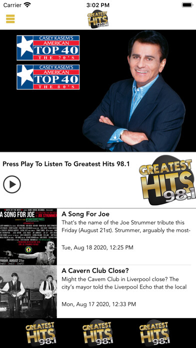 Emulate iPhone app Greatest Hits 98.1 using MyAndroid Emulate iPhone app Greatest Hits 98.1 using MyAndroid