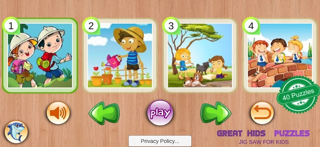 Run android online APK Great Kids Puzzles from MyAndroid or emulate Great Kids Puzzles using MyAndroid