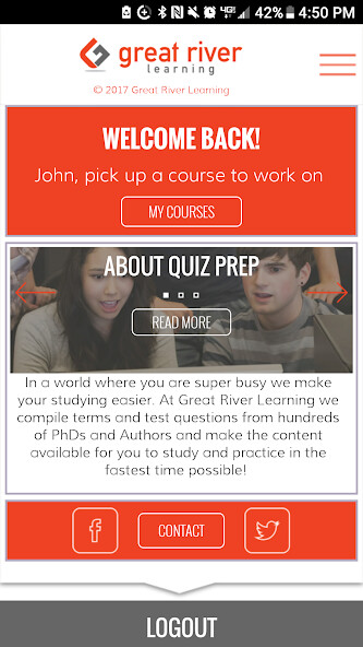 Run android online APK Great River Learning Quiz Prep from MyAndroid or emulate Great River Learning Quiz Prep using MyAndroid