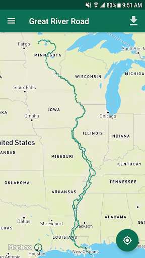 Run android online APK Great River Road Driving Guide from MyAndroid or emulate Great River Road Driving Guide using MyAndroid