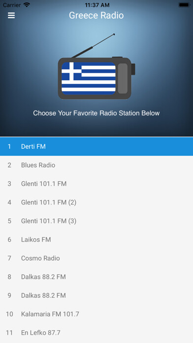 Emulate iPhone app Greece Radio Station: Greek FM using MyAndroid Emulate iPhone app Greece Radio Station: Greek FM using MyAndroid