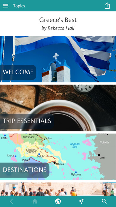 Emulate iPhone app Greece’s Best: Travel Guide using MyAndroid