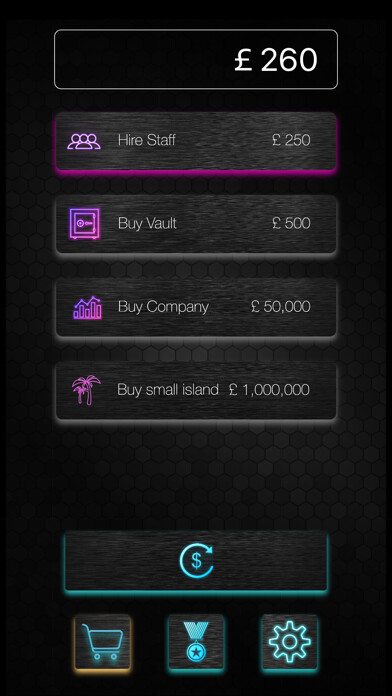 Emulate iPhone app Greed King - Idle Clicker using MyAndroid