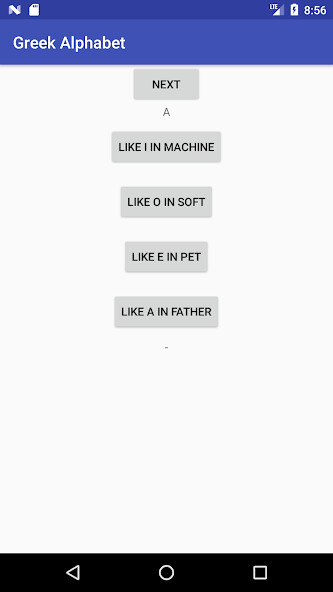 Run android online APK Greek Alphabet from MyAndroid or emulate Greek Alphabet using MyAndroid