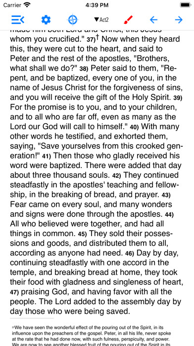 Emulate iPhone app Greek and Hebrew Study Bible using MyAndroid