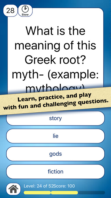 Emulate iPhone app Greek and Latin Root Words using MyAndroid Emulate iPhone app Greek and Latin Root Words using MyAndroid