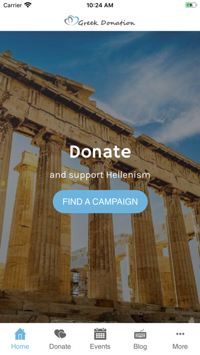 Emulate iPhone app GreekDonation using MyAndroid