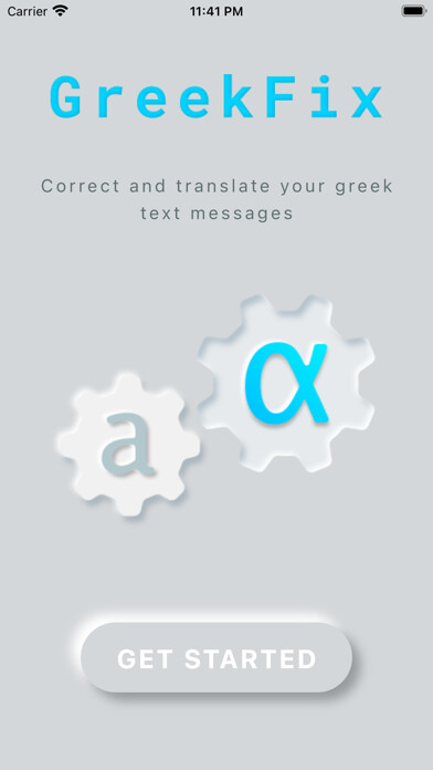 Emulate iPhone app GreekFix using MyAndroid