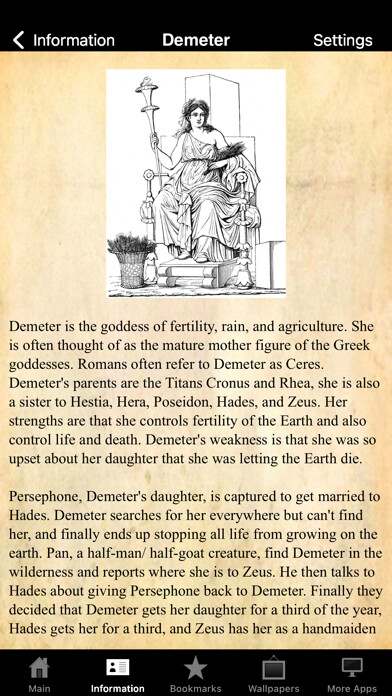 Emulate iPhone app Greek Gods Pocket Reference using MyAndroid Emulate iPhone app Greek Gods Pocket Reference using MyAndroid