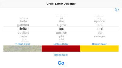 Emulate iPhone app Greek Letter Designer using MyAndroid Emulate iPhone app Greek Letter Designer using MyAndroid