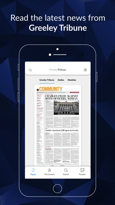 Emulate iPhone app Greeley Tribune e-Edition using MyAndroid
