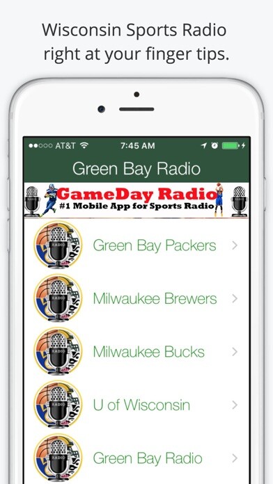 Emulate iPhone app Green Bay GameDay Live Radio – Packers & Bucks Edition using MyAndroid
