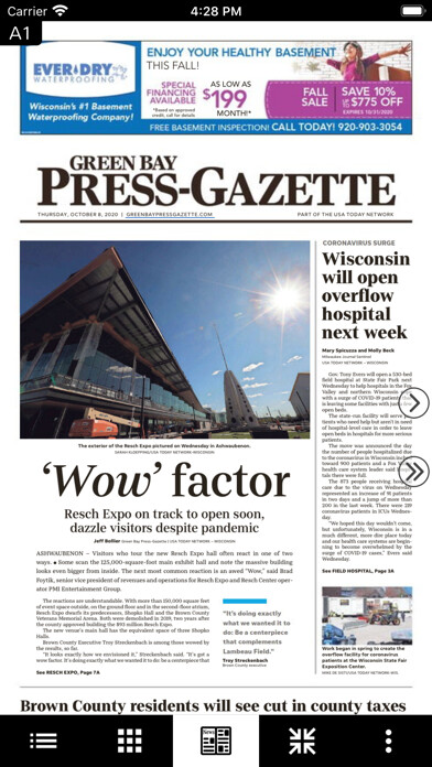 Emulate iPhone app Green Bay Press-Gazette Print using MyAndroid Emulate iPhone app Green Bay Press-Gazette Print using MyAndroid
