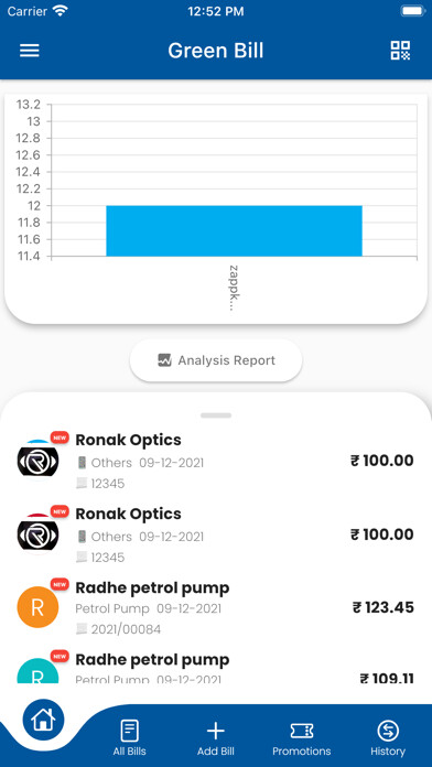 Emulate iPhone app Green Bill - Hind Softwares using MyAndroid Emulate iPhone app Green Bill - Hind Softwares using MyAndroid