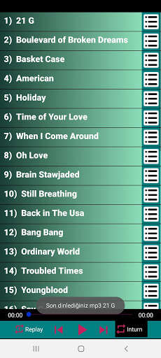 Run android online APK Green Day 33 Songs Offline from MyAndroid or emulate Green Day 33 Songs Offline using MyAndroid