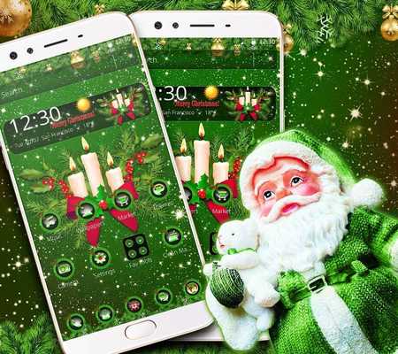 Emulate Android APK Green Merry Christmas Theme