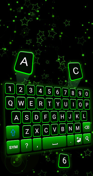 Emulate Android APK Green Neon Keyboard Emulate Android APK Green Neon Keyboard