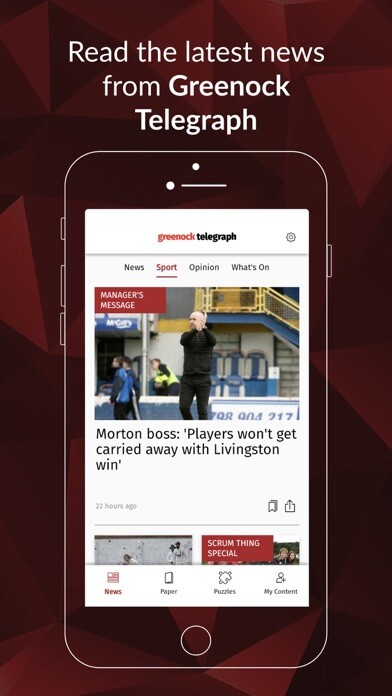 Emulate iPhone app Greenock Telegraph using MyAndroid Emulate iPhone app Greenock Telegraph using MyAndroid
