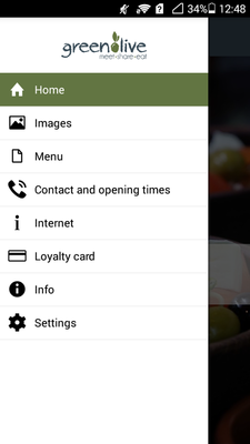 Emulate Android APK Green Olive Restaurant