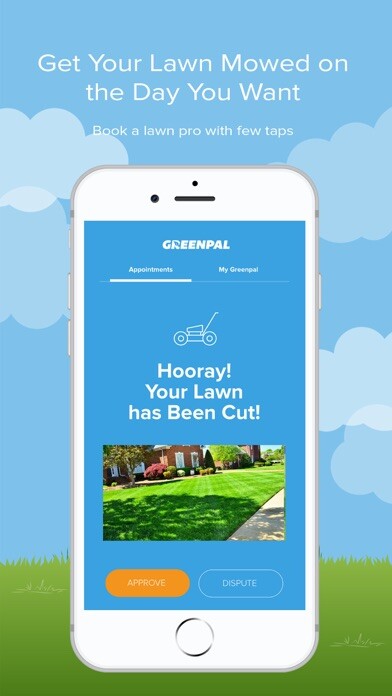 Emulate iPhone app GreenPal, Lawn & Yard Care App using MyAndroid