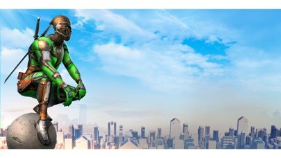 Emulate iPhone app Green Rope Hero Vegas City using MyAndroid