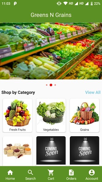 Run android online APK Greens N Grains - Groceries in Mira-Bhayander from MyAndroid or emulate Greens N Grains - Groceries in Mira-Bhayander using MyAndroid