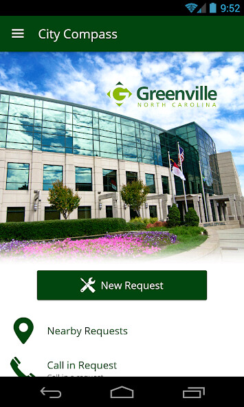Emulate iPhone app Greenville City Compass using MyAndroid Emulate iPhone app Greenville City Compass using MyAndroid