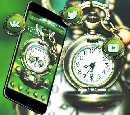 Emulate Android APK Green Vintage Clock Theme Emulate Android APK Green Vintage Clock Theme