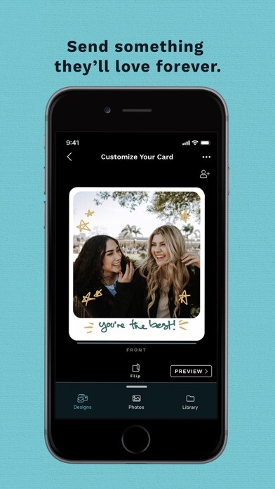 Emulate iPhone app Greeting Cards and Gifts using MyAndroid