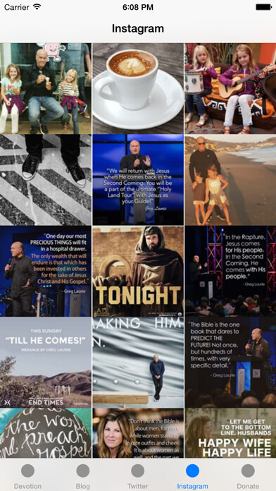 Emulate iPhone app Greg Laurie using MyAndroid