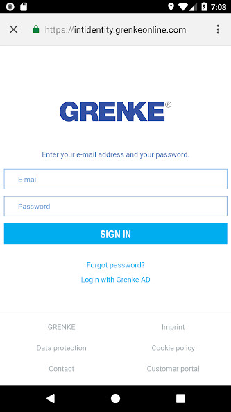 Run android online APK GRENKE SIGNING APP from MyAndroid or emulate GRENKE SIGNING APP using MyAndroid