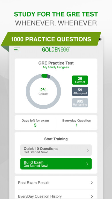 Emulate iPhone app GRE Practice Test Prep using MyAndroid
