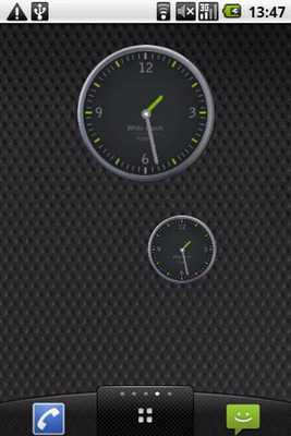 Emulate Android APK Grey and Green Clock Widget Emulate Android APK Grey and Green Clock Widget