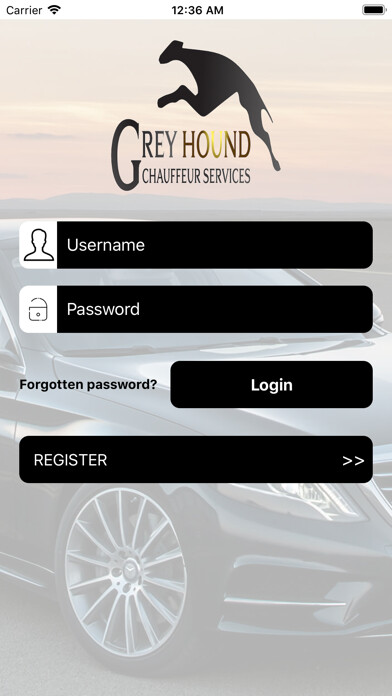 Emulate iPhone app Greyhound chauffeurs using MyAndroid Emulate iPhone app Greyhound chauffeurs using MyAndroid