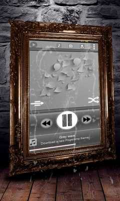 Emulate Android APK Grey wave Poweramp Skin