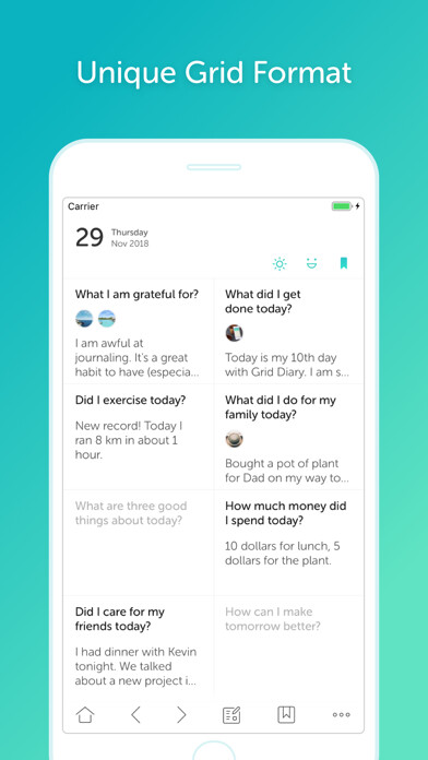 Emulate iPhone app Grid Diary Classic using MyAndroid Emulate iPhone app Grid Diary Classic using MyAndroid