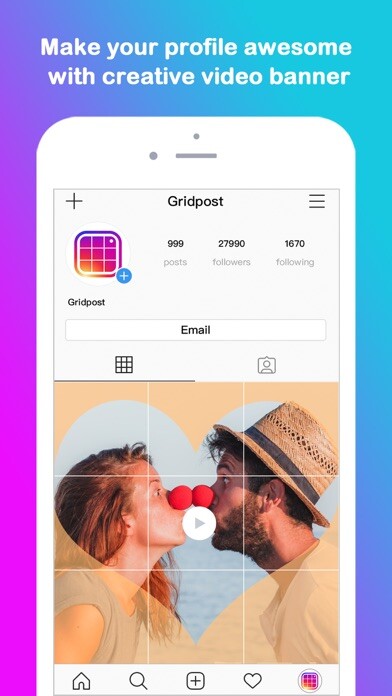 Emulate iPhone app Grid Post Pic Collage Maker using MyAndroid Emulate iPhone app Grid Post Pic Collage Maker using MyAndroid