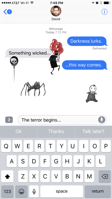 Emulate iPhone app Grimm Stickers using MyAndroid Emulate iPhone app Grimm Stickers using MyAndroid