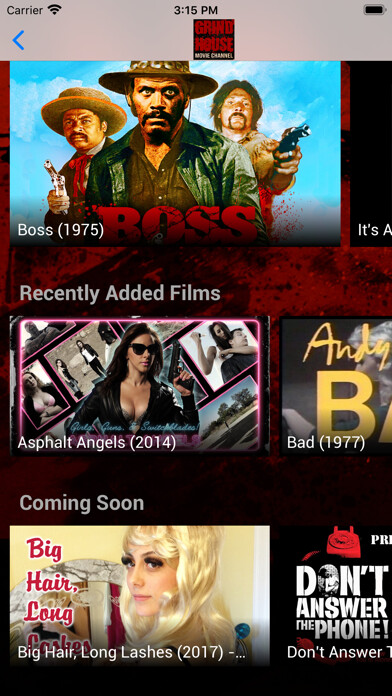 Emulate iPhone app Grindhouse Movie Channel using MyAndroid Emulate iPhone app Grindhouse Movie Channel using MyAndroid