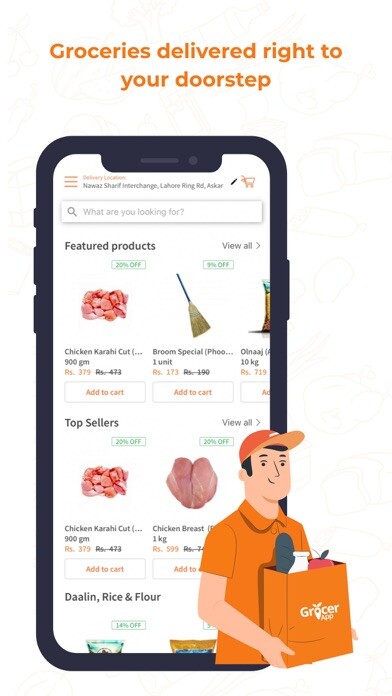 Emulate iPhone app GrocerApp - Online Grocery using MyAndroid Emulate iPhone app GrocerApp - Online Grocery using MyAndroid