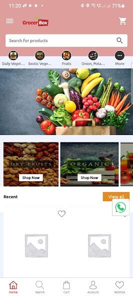 Run android online APK GrocerBox from MyAndroid or emulate GrocerBox using MyAndroid